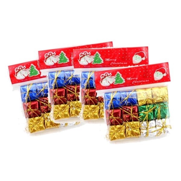 48 st små söta Julklappar, Paket, Julpynt, Julgranspynt