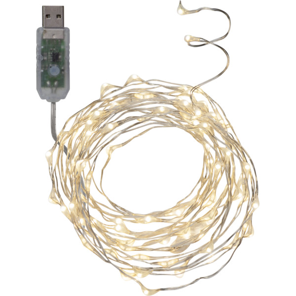 100-LED Ljusslinga EXTRA DEW DROP Timer och USB-drift 100-LED Ljusslinga EXTRA DEW DROP Timer och USB-drift