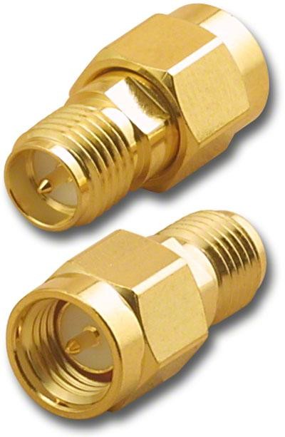 Adapterkontakt RP SMA HANE till SMA HANE