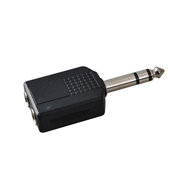 1st ljudsplitter, Adapter Stereo hane 6.35mm till 2x6.35mm hona