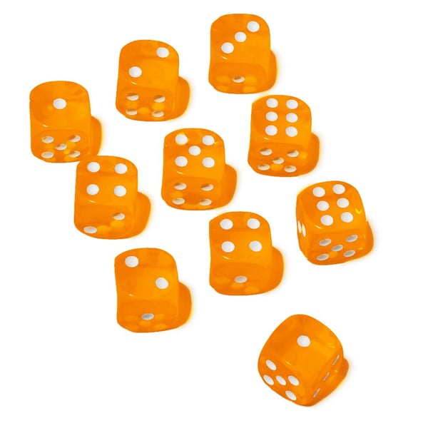 10st tärningar 16mm till spel sällskapsspel brädspel lättrullade