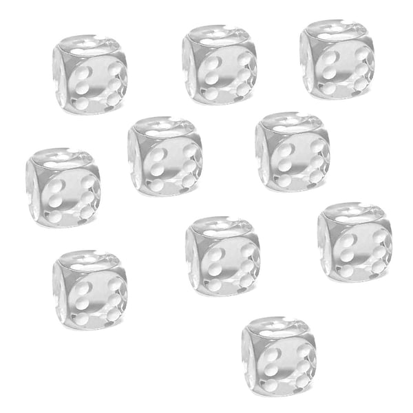 10st tärningar 16mm till spel sällskapsspel brädspel lättrullade
