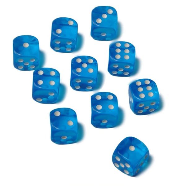 10st tärningar 16mm till spel sällskapsspel brädspel lättrullade