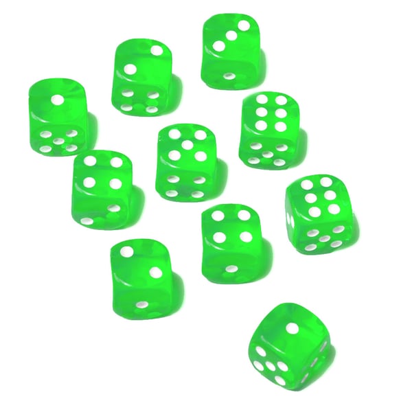 10st tärningar 16mm till spel sällskapsspel brädspel lättrullade