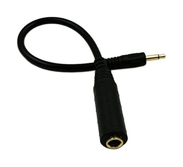 Gitarrsladd Instrumentkabel adapter 3.5mm hane 6.35mm hona