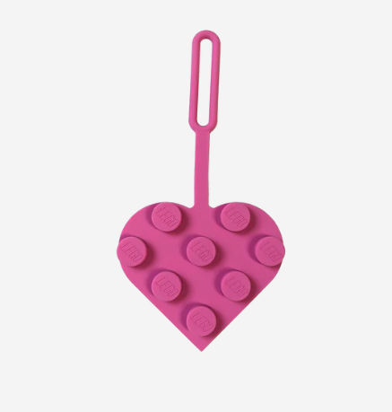 LEGO Bagagetagg 2x2 Rosa hjärta 4006151-53692