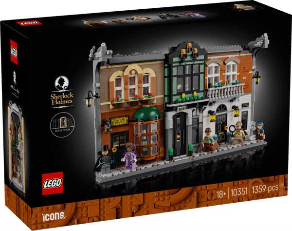 LEGO Icons Sherlock Holmes Bokvrå 10351