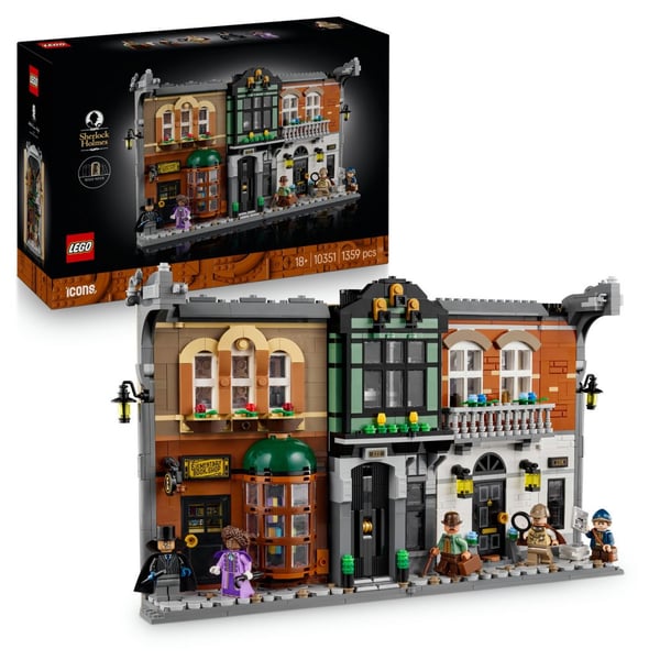 LEGO Icons Sherlock Holmes Bokvrå 10351