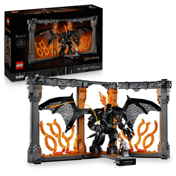LEGO Icons Sagan om ringen: bokstöd med Balrog 10367