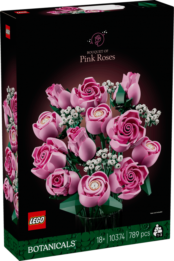 LEGO Botanicals Bukett med rosa rosor 10374