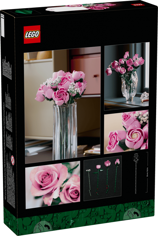 LEGO Botanicals Bukett med rosa rosor 10374