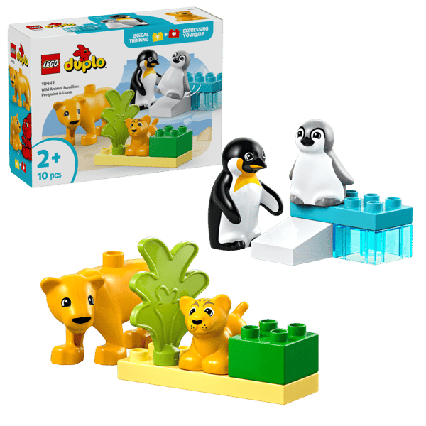 LEGO DUPLO Vilda djurfamiljer Pingviner och lejon 10442