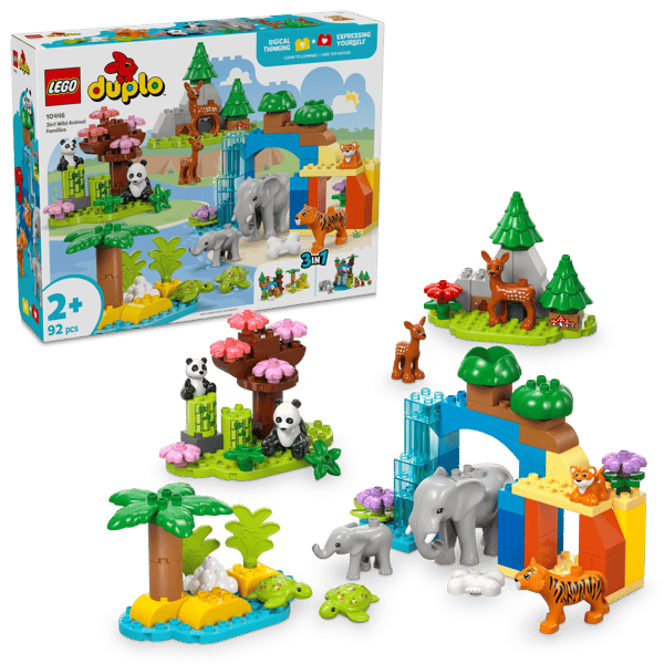 LEGO DUPLO 3 i 1 Vilda djurfamiljer 10446