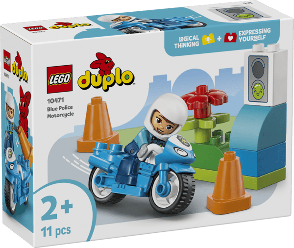 LEGO DUPLO Blå polismotorcykel 10471