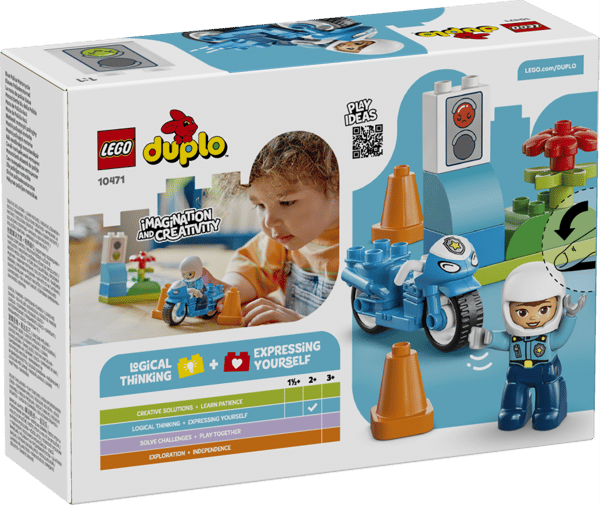 LEGO DUPLO Blå polismotorcykel 10471