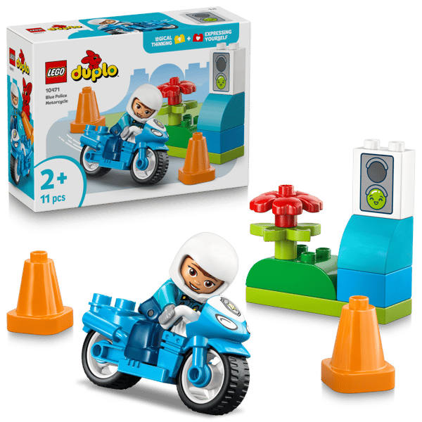 LEGO DUPLO Blå polismotorcykel 10471