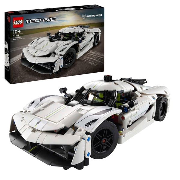 LEGO Technic Koenigsegg Jesko Absolut vit hyperbil 42184