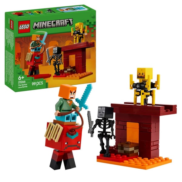LEGO Minecraft Lavastriden i Nether 21266