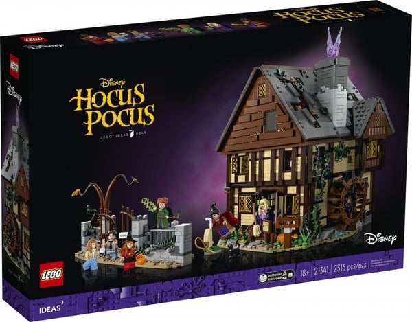 LEGO Ideas Disney Hocus Pocus Systrarna Sandersons stuga 21341