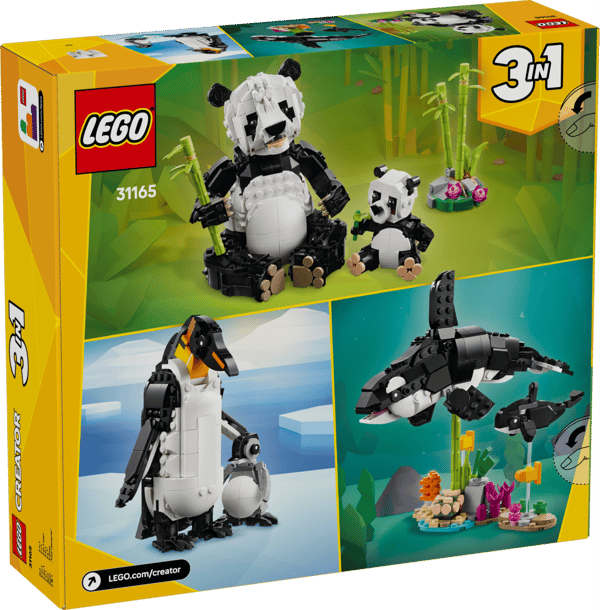 LEGO Creator Vilda djur pandafamilj 31165