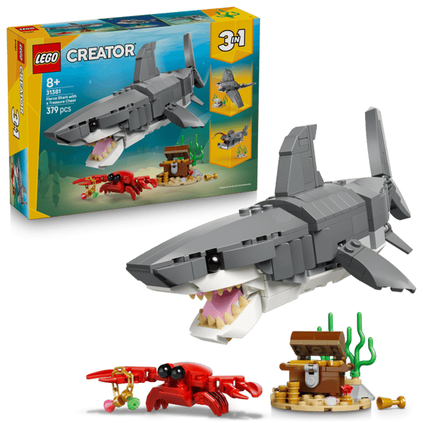 LEGO Creator Vildsint haj med skattkista 31381