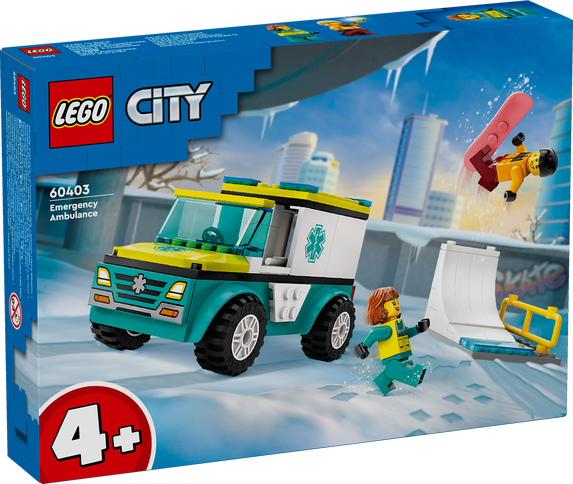 LEGO City 4+ Ambulans och snowboardåkare 60403