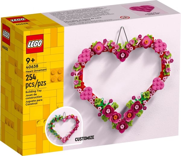 LEGO Hjärtdekoration 40638