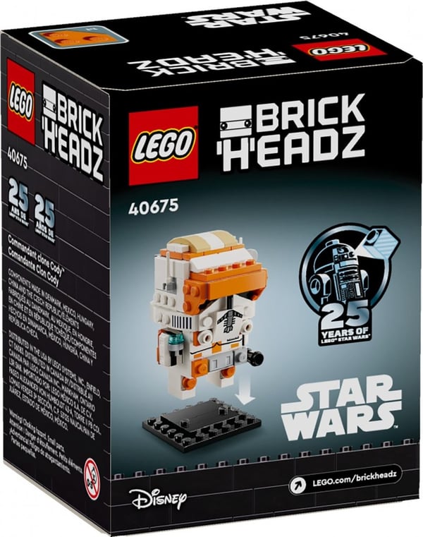 LEGO BrickHeadZ Clone Commander Cody 40675