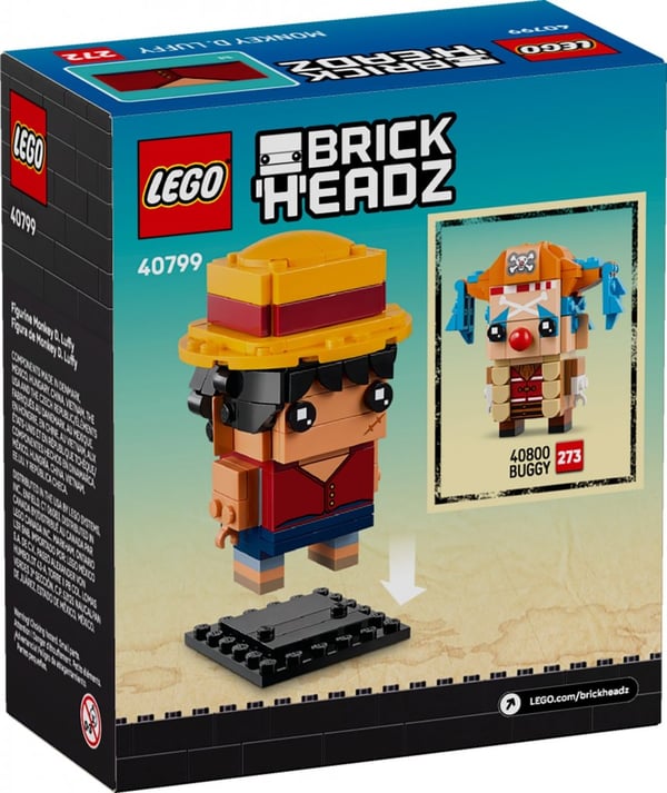 LEGO BrickHeadZ Monkey D. Luffy 40799