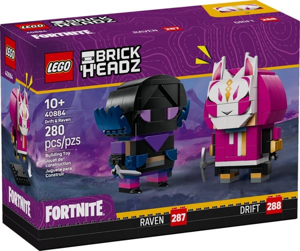 LEGO Fortnite Brickheadz Drift & Raven figurer 40884