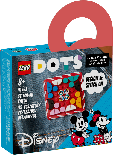 LEGO DOTS Musse Pigg och Mimmi Pigg Tygmärke 41963