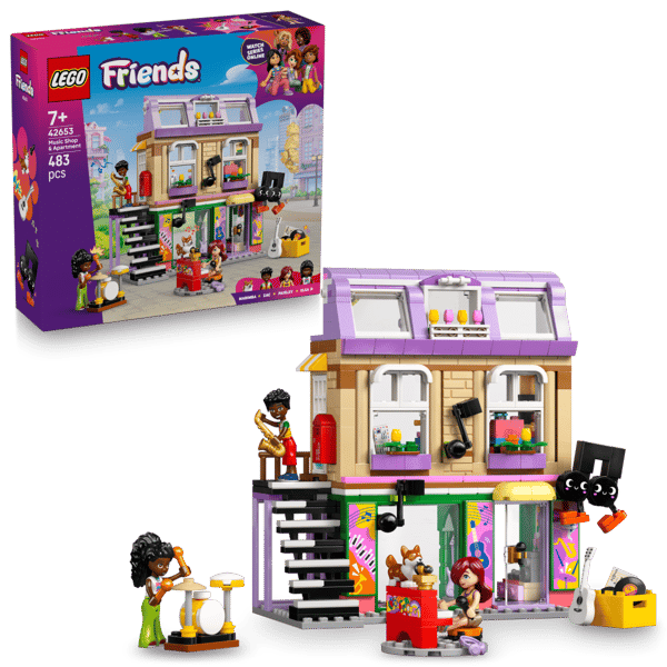 LEGO Friends Musikaffär och lägenhet 42653