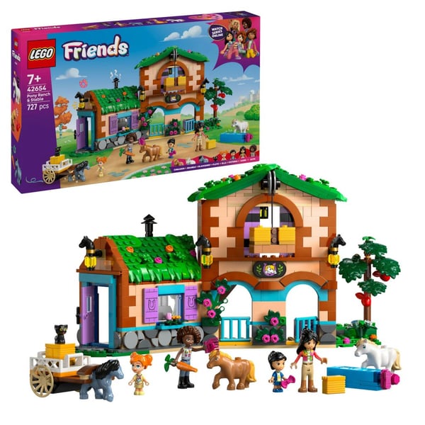 LEGO Friends Ponnygård och stall 42654