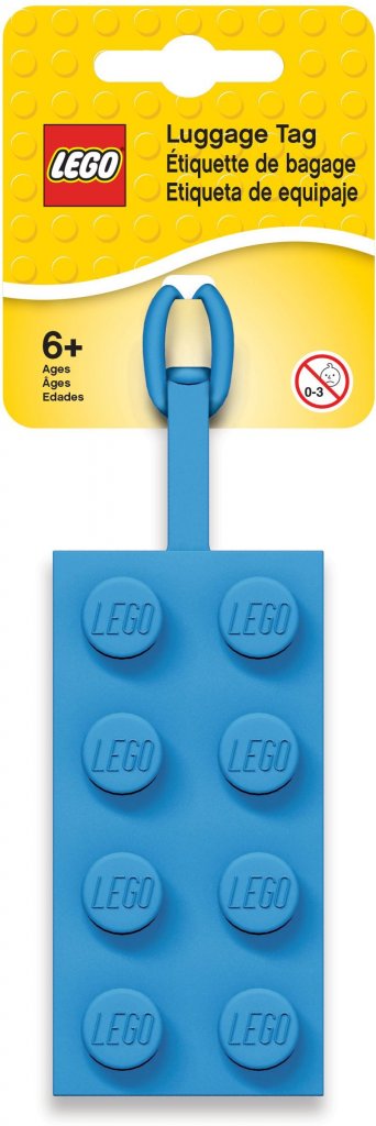 LEGO Blå 2x4 Bagagetagg 5005543