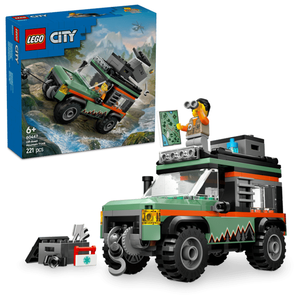LEGO City 4 hjulsdriven terrängbil för bergskörning 60447