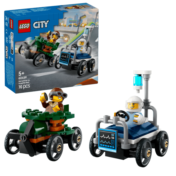 LEGO City Flygplan mot sjukhussäng racingpaket 60459