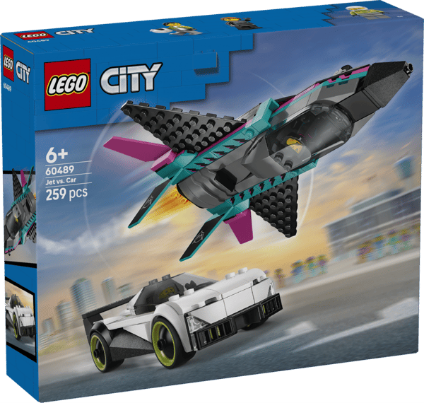 LEGO City Jetplan mot bil 60489