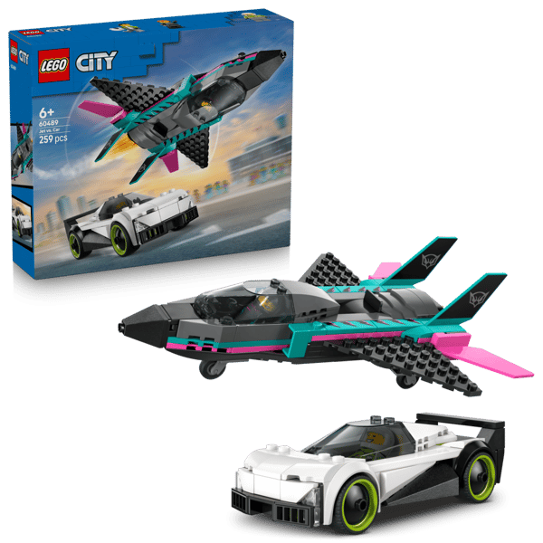 LEGO City Jetplan mot bil 60489