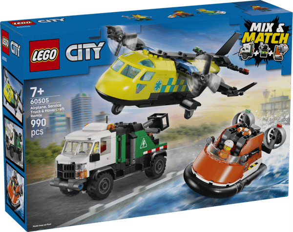 LEGO City Flygplan, servicebil och svävare 60505