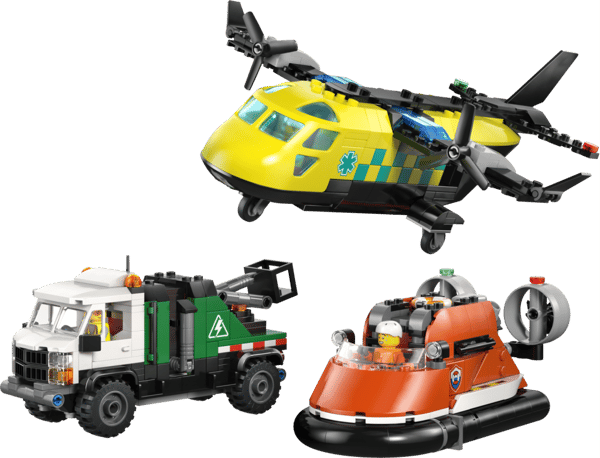 LEGO City Flygplan, servicebil och svävare 60505