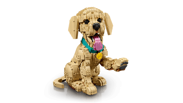 LEGO Icons Golden retriever valp 11384