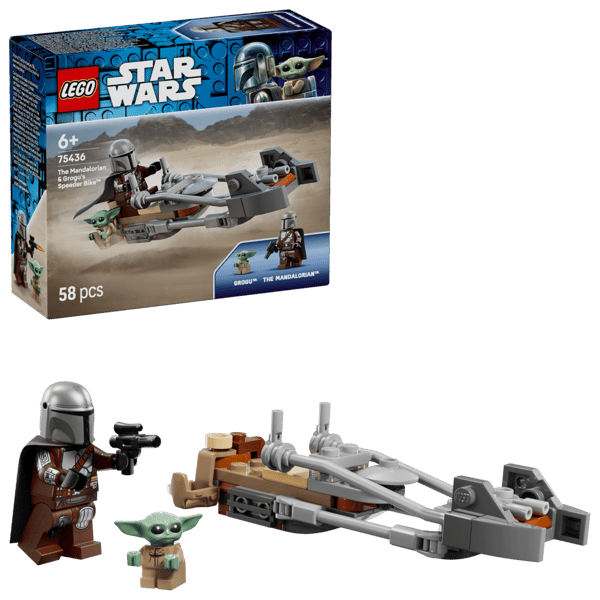 LEGO Star Wars The Mandalorian and Grogus Speeder Bike 75436