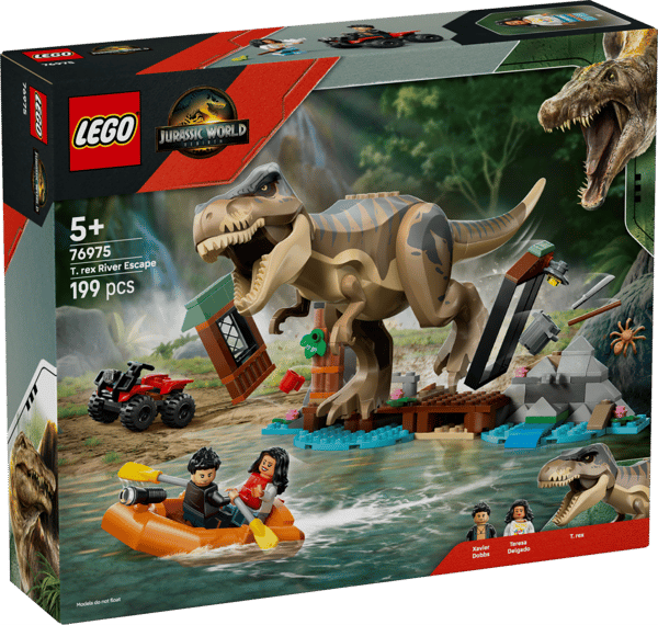 LEGO Jurassic World Flodflykt med T. rex 76975