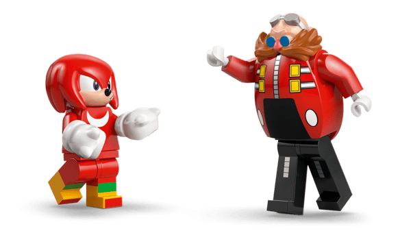 LEGO Sonic Knuckles mot Dr Eggmans Egg Crusher robot 77005