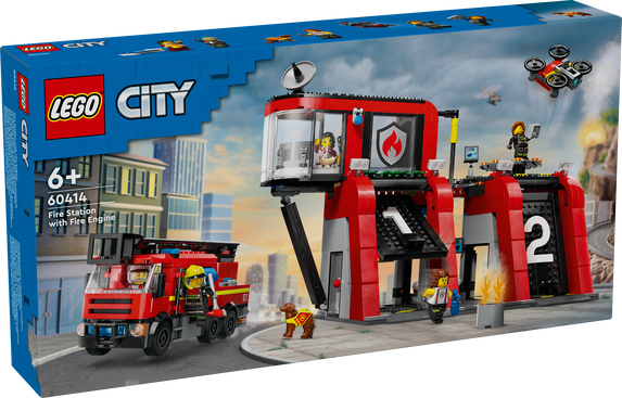 LEGO City Brandstation med brandbil 60414