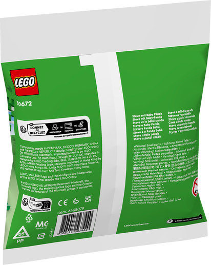 LEGO Minecraft Steve och pandaunge 30672