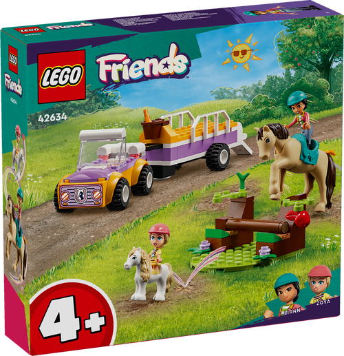 LEGO Friends 4+ Häst och ponnysläp 42634