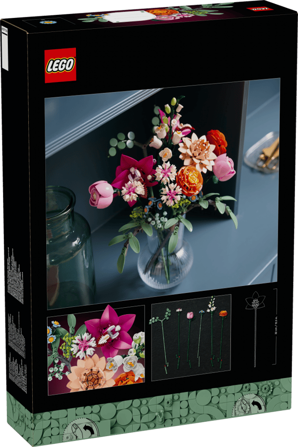 LEGO Botanicals Vacker rosa blombukett 10342