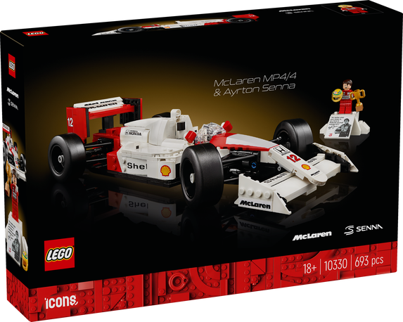LEGO Icons McLaren MP4/4 och Ayrton Senna 10330