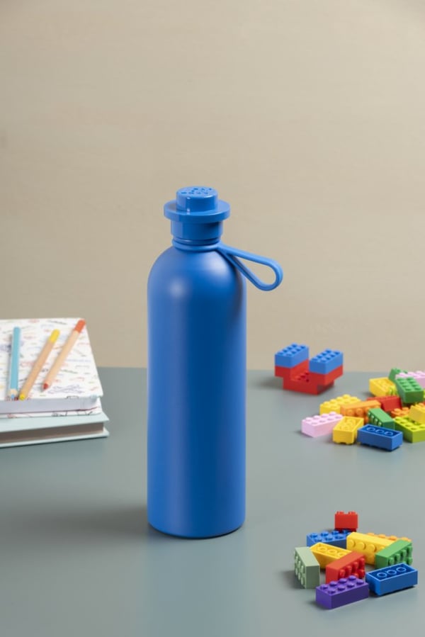 LEGO Stål Vattenflaska - Blå 41480801